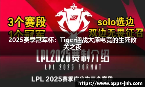2025赛季冠军杯：Tiger迎战太原电竞的生死攸关之夜
