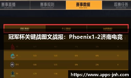 冠军杯关键战图文战报：Phoenix1-2济南电竞