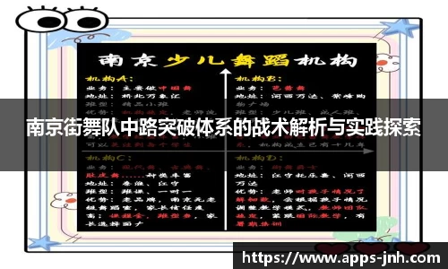 南京街舞队中路突破体系的战术解析与实践探索